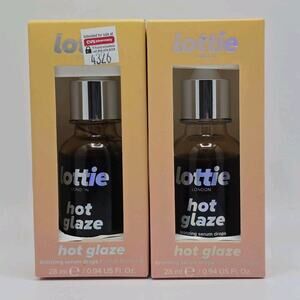 2 Lottie Hot Glaze Bronzing Serum Drops Sealed 0.94 fl oz Each All Skin Tones
